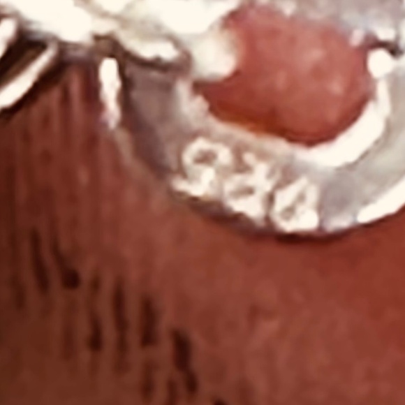 925 Sterling Silver Chain w/Blue Beads Crystal Rondelle’s & Om Charm Hand Made - Picture 11 of 13